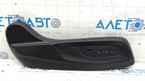 Right side passenger seat trim for Honda Accord 23-24, black, worn