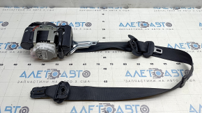 Audi E-Tron 19-23 passenger seat belt, black, dented plastic