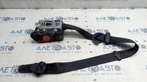 Audi E-Tron 19-23 passenger seat belt, black, dented plastic