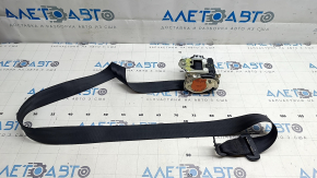 Rear left seat belt with squib for Audi E-Tron 19-23, black, cracked