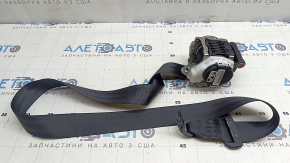 Rear left seat belt with squib for Audi E-Tron 19-23, black, cracked