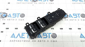 Front left window lift control Kia Niro 17-22 HEV, PHEV 1 auto, black with chrome, without auto-folding