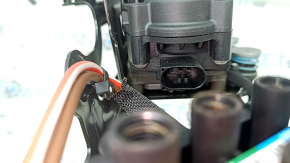 Air suspension compressor for Audi E-Tron 19-23 with bracket, control unit and valve block