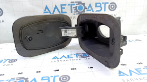 Jeep Compass 17-24 fuel filler door assembly with housing, no motor in the door.