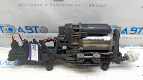 Air suspension compressor for Audi E-Tron 19-23 with bracket, control unit and valve block