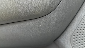 Front left door panel for Kia Niro 17-22, gray, glossy black insert, leather armrest, scratches, needs cleaning