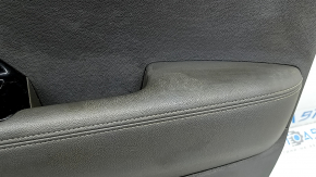 Front right door panel for Kia Niro 17-22, gray, glossy black insert, leather armrest, scratches, needs cleaning