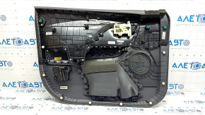 Front right door panel for Kia Niro 17-22, gray, glossy black insert, leather armrest, scratches, needs cleaning