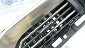 Kia Niro 20-22 chrome front panel trim with air vents and backlighting, chrome peeling, scratches
