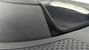 Door trim panel rear left Kia Niro 17-22 HEV, PHEV gray, black glossy insert, leather armrest, scratches