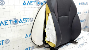 Honda Accord 23-24 passenger seat back upholstery, black, perforated, heated, pierced leather