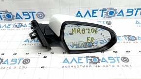 Right side mirror assembly Kia Niro 20-22, 5 pins, BSM, white, scratches