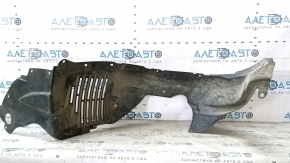 The front left fender liner of a Mazda6 03-05 is cracked and the fasteners have come loose.