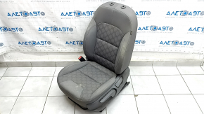 Driver's seat for Kia Niro 17-22 HEV, PHEV without airbag, cloth, combined gray, mechanical, scratches, dry-cleanable