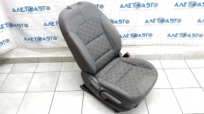 Kia Niro 17-22 HEV passenger seat, PHEV without airbag, cloth, combined gray, mechanical, dents, scratches, dry cleanable