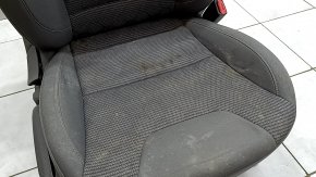 Kia Niro 17-22 HEV passenger seat, PHEV without airbag, cloth, combined gray, mechanical, dents, scratches, dry cleanable