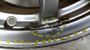 Wheel rim R16 X 6.5J ET39 Toyota Prius V 12-17 curb, corrosion