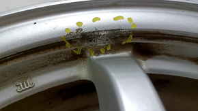 Wheel rim R16 X 6.5J ET39 Toyota Prius V 12-17 curb, corrosion