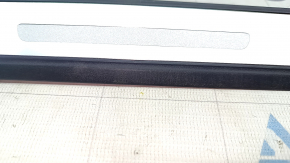 External rear left door sill plate for Audi E-Tron 21-23, black with chrome, scuffed