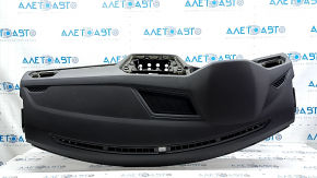VW Tiguan 18-24 black, worn, rusty dashboard panel with airbag