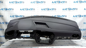 VW Tiguan 18-24 black, worn, rusty dashboard panel with airbag