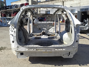 Hyundai Tucson 2020 1.6T HEV rear panel on the body, white