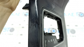 Kia Niro 17-22 HEV, PHEV center console trim, gray, gloss black, with plug, scratches, dents
