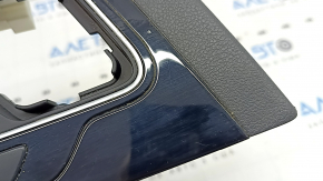 Kia Niro 17-22 HEV, PHEV center console trim, gray, gloss black, with plug, scratches, dents