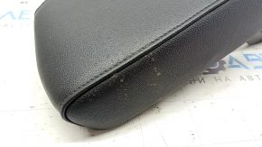 Armrest for VW Tiguan 18-20, black leather, black stitching, dry-cleanable