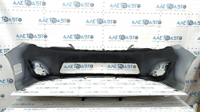 Front bumper, bare, Toyota Camry v50 12-14 USA LE XLE, white, scratches, dented, torn, broken fasteners