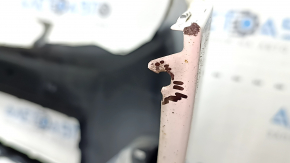 Front bumper, bare, Toyota Camry v50 12-14 USA LE XLE, white, scratches, dented, torn, broken fasteners