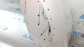 Front bumper, bare, Toyota Camry v50 12-14 USA LE XLE, white, scratches, dented, torn, broken fasteners