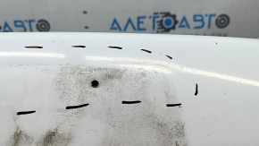 Front bumper, bare, Toyota Camry v50 12-14 USA LE XLE, white, scratches, dented, torn, broken fasteners