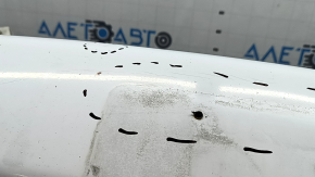 Front bumper, bare, Toyota Camry v50 12-14 USA LE XLE, white, scratches, dented, torn, broken fasteners