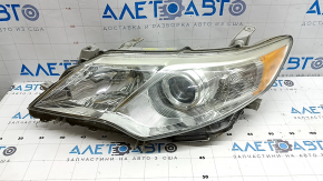 Left front headlight for Toyota Camry v50 12-14, bare, USA LE, polished