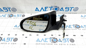 Left side mirror assembly for Toyota Camry v50 12-14, 3 pins, white, scratches
