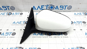Left side mirror assembly for Toyota Camry v50 12-14, 3 pins, white, scratches