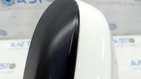 Right side mirror assembly for Toyota Camry v50 12-14, 3 pins, white, scratches, chip on glass