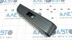 Rear right power window control trim for Toyota Camry v50 12-14 USA, gray wood grain, scratches