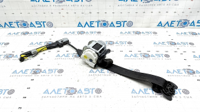 Driver's seat belt with tensioner for VW Tiguan 18-21, black, dry-cleanable