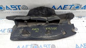 The lower control arm cover under the rear left spring is worn out for the Audi E-Tron 19-23.