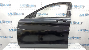 Bare front left door Mercedes C-class W205 15-18 aluminum, black 040, dents, debris under the paint, streaks