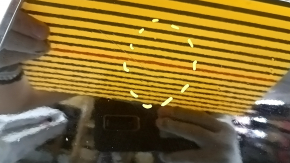 Bare rear left door Mercedes C-class W205 15-18 aluminum, black 040, bump, debris under the paint, streaks