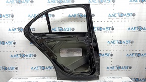 Bare rear left door Mercedes C-class W205 15-18 aluminum, black 040, bump, debris under the paint, streaks