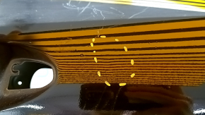 Bare rear right door Mercedes C-class W205 15-18 aluminum, black 040, dents, debris under the paint, streaks