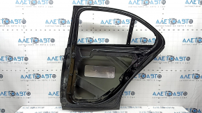 Bare rear right door Mercedes C-class W205 15-18 aluminum, black 040, dents, debris under the paint, streaks