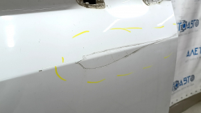 Bare front left door VW Tiguan 18-24 white LC9A, bump, scratch, painted 0.4