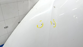 VW Tiguan 18-24 steel hood, white LC9A, scratches, chips