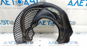 The front right brake disc cover of the Audi E-Tron 19-23 is bent.