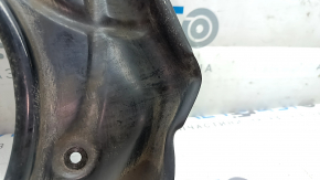 The front right brake disc cover of the Audi E-Tron 19-23 is bent.